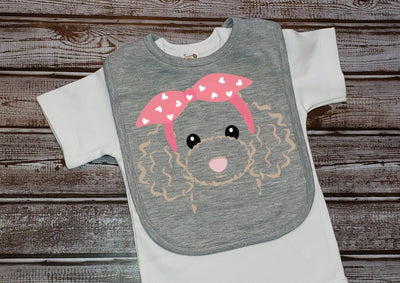 Labradoodle with Bandana SVG So Fontsy Design Shop 