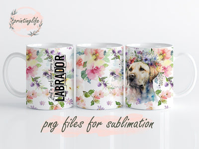 Labrador Mug Wrap, 11oz Mug Sublimation Design, Dog Mug Wrap, Paint Splatter Mug Design, Mug Sublimation Sublimation PrintingLife 