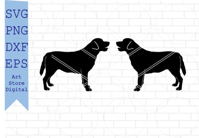 Labrador Retriever (2) SVG, Dog Svg, Labrador Retriever Clipart, Labrador Retriever Silhouette SVG Artstoredigital 