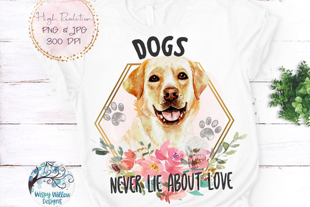 Labrador retriever Dog Sublimation Png Sublimation Wispy Willow Designs 