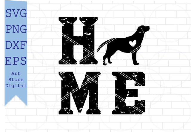 Labrador Retriever Home (1) Svg, Labrador Retriever SVG, Dog Svg, Labrador Retriever Clipart, Labrador Retriever Silhouette SVG Artstoredigital 