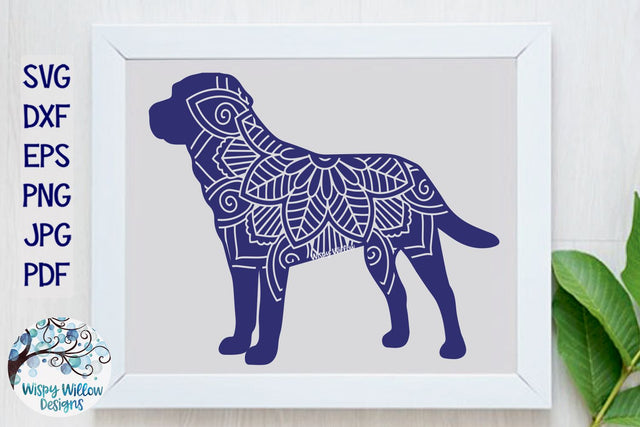 Labrador Retriever Mandala SVG SVG Wispy Willow Designs 