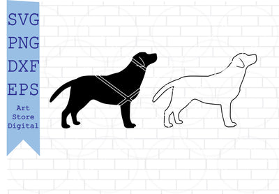 Labrador Retriever Outline (1) Svg, Labrador Retriever SVG, Dog Svg, Labrador Retriever Clipart, Labrador Retriever Silhouette SVG Artstoredigital 