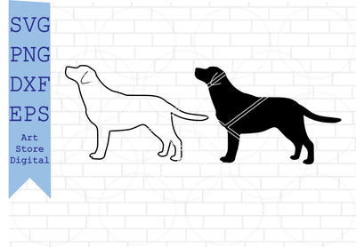 Labrador Retriever Outline (2) Svg, Labrador Retriever SVG, Dog Svg, Labrador Retriever Clipart, Labrador Retriever Silhouette SVG Artstoredigital 