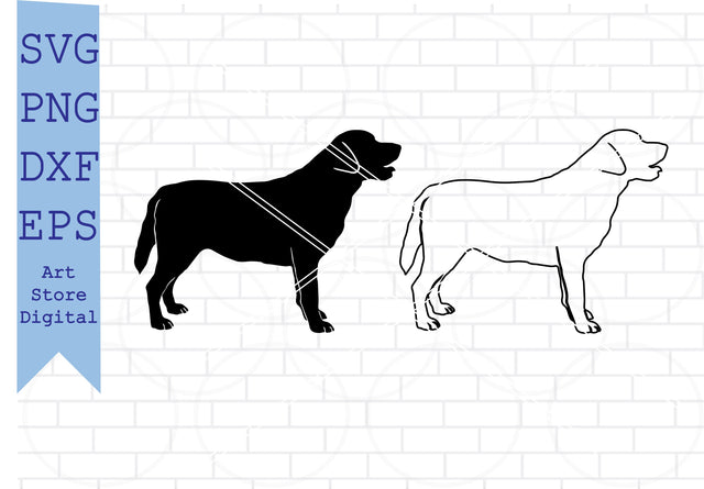 Labrador Retriever Outline (3) Svg, Labrador Retriever SVG, Dog Svg, Labrador Retriever Clipart, Labrador Retriever Silhouette SVG Artstoredigital 