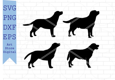 Labrador Retriever SVG, Dog Svg, Labrador Retriever Clipart, Labrador Retriever Silhouette SVG Artstoredigital 