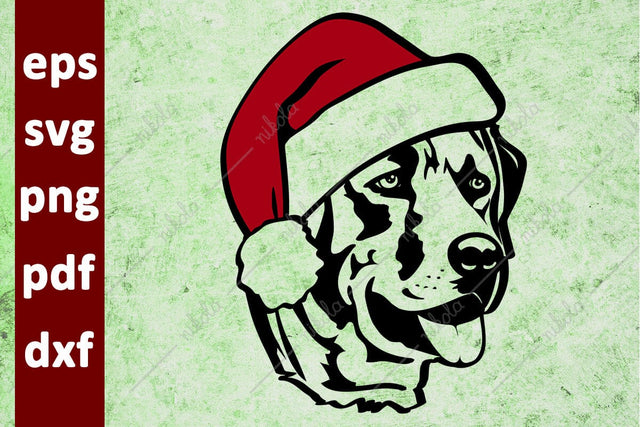 Labrador Santa Hat Cut File Clipart PNG SVG EPS DXF PDF SVG nikola 