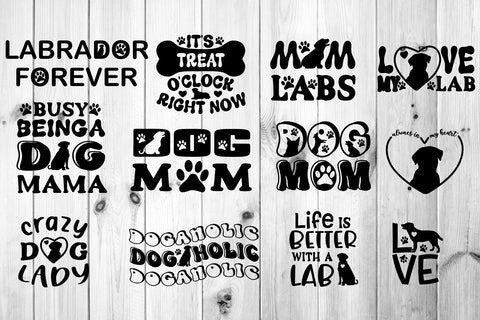 Labrador SVG. Labrador Retriever SVG Bundle. Dog Mom SVG. SVG Samaha Design 