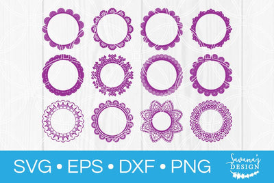 Lace Monogram Bundle SVG SavanasDesign 