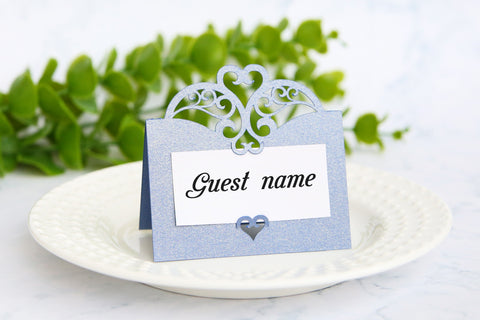 Lace place card template, Wedding place card svg SVG CuttingLineStore 