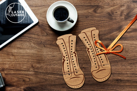 LACING Learning Kit Shoe Montessori Laser Cut Template SVG LaserCutano 