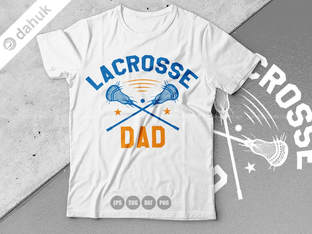Lacrosse DAD SVG, Lacrosse Stick svg, Lax Sports SVG, Stick Funny, Cut file, for silhouette, svg, eps, dxf, clipart, cricut design space SVG dahukdesign 