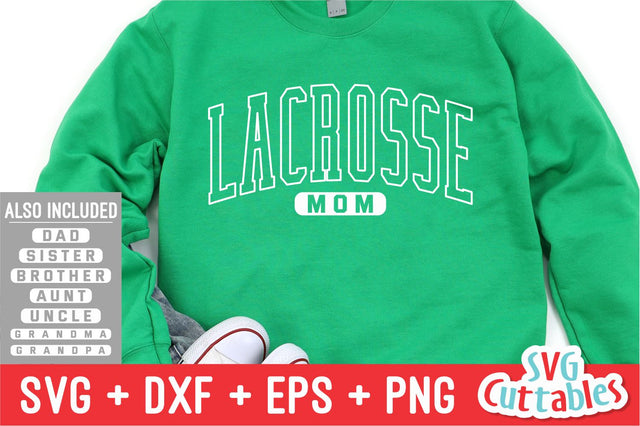Lacrosse Family svg - Lacrosse Mom svg - eps - dxf - png - Lacrosse Cut File - Silhouette - Cricut - Digital Download SVG Svg Cuttables 