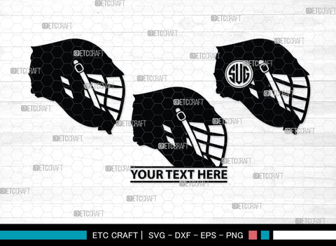 Lacrosse Monogram, Lacrosse Silhouette, Lacrosse SVG, Sports Svg, Lacrosse Stick Svg, Lacrosse Man Svg, SB00444 SVG ETC Craft 
