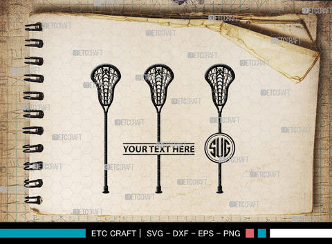 Lacrosse Monogram, Lacrosse Silhouette, Lacrosse SVG, Sports Svg, Lacrosse Stick Svg, Lacrosse Man Svg, SB00444 SVG ETC Craft 
