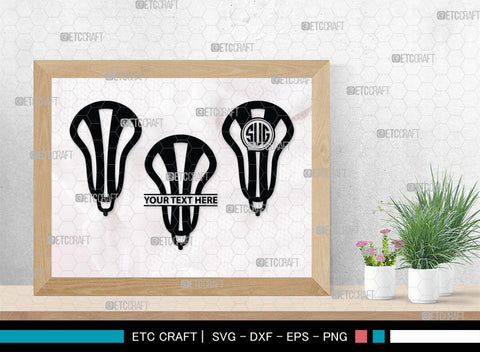 Lacrosse Monogram, Lacrosse Silhouette, Lacrosse SVG, Sports Svg, Lacrosse Stick Svg, Lacrosse Man Svg, SB00444 SVG ETC Craft 