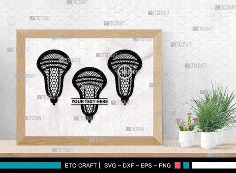 Lacrosse Monogram, Lacrosse Silhouette, Lacrosse SVG, Sports Svg, Lacrosse Stick Svg, Lacrosse Man Svg, SB00444 SVG ETC Craft 