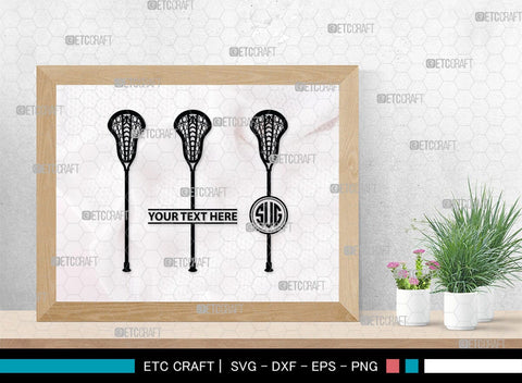 Lacrosse Monogram, Lacrosse Silhouette, Lacrosse SVG, Sports Svg, Lacrosse Stick Svg, Lacrosse Man Svg, SB00444 SVG ETC Craft 