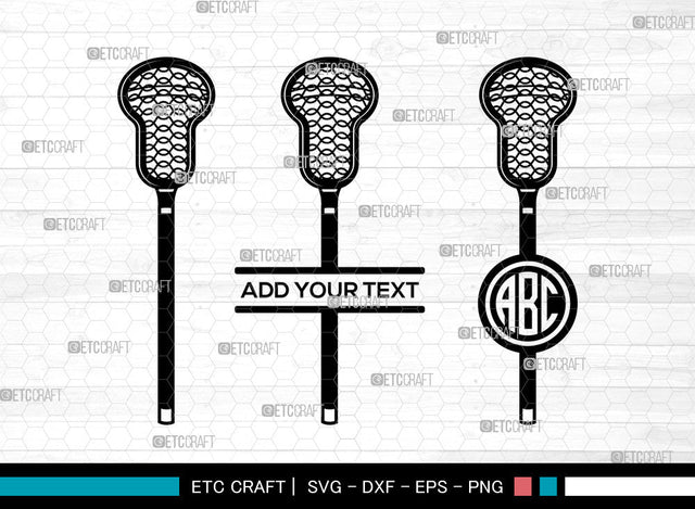 Lacrosse Stick Monogram SVG, Two Split Crossed Lacrosse Sticks And Ball Svg, Lacrosse Svg, Circle Monogram Svg, Lacrosse Stick Svg SVG ETC Craft 