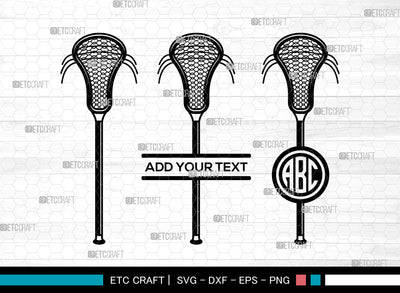 Lacrosse Stick Monogram SVG, Two Split Crossed Lacrosse Sticks And Ball Svg, Lacrosse Svg, Circle Monogram Svg, Lacrosse Stick Svg SVG ETC Craft 