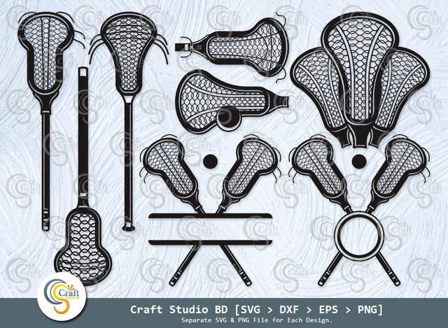 Lacrosse Stick Silhouette, Two Split Crossed Lacrosse Sticks And Ball Svg, Lacrosse Svg, Lacrosse Monogram Svg, Lacrosse Stick Svg Bundle SVG ETC Craft 