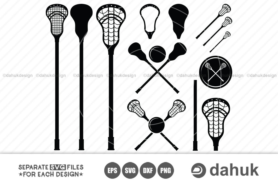 Lacrosse Stick Svg - Lacrosse Stick Silhouette - Lacrosse Stick Cut File -  Lacrosse Stick Clipart - svg - eps - dxf - png - jpg