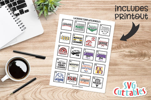 Lacrosse svg Bundle - Lacrosse Cut File - Lacrosse Template Bundle 1 - svg - eps - dxf - Silhouette - Cricut Cut File - Digital File SVG Svg Cuttables 