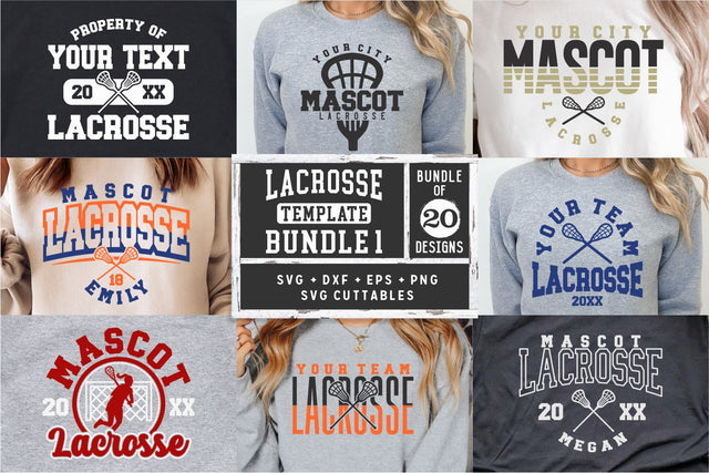 Lacrosse svg Bundle - Lacrosse Cut File - Lacrosse Template Bundle 1 - svg - eps - dxf - Silhouette - Cricut Cut File - Digital File SVG Svg Cuttables 