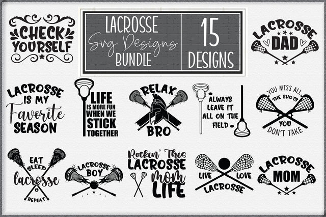 Lacrosse SVG Designs Bundle SVG Creativeart88 