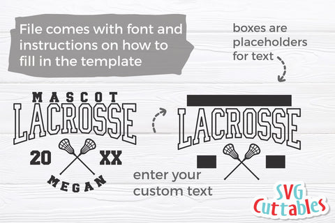 Lacrosse SVG | Lacrosse Template 004 | Shirt Design SVG Svg Cuttables 