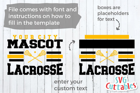 Lacrosse SVG | Lacrosse Template 006 | Shirt Design SVG Svg Cuttables 