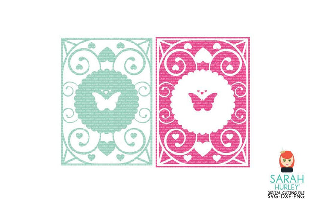 Lacy Butterfly Panels SVG Sarah Hurley 