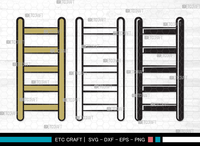 Ladder Svg File Ladder Clipart SVG, Step Ladder Svg, Ladder Svg, General Ladder Svg ...