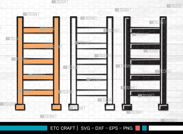Ladder Clipart SVG, Step Ladder Svg, Ladder Svg, General Ladder Svg, Wooden Ladder Svg, Firefighter Ladder Svg, Ladder Clipart SVG ETC Craft 