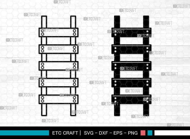 Ladder SVG, Step Ladder Svg, Ladder Icon Svg, Wooden Ladder Svg, Firefighter Ladder Svg, Ladder SVG ETC Craft 