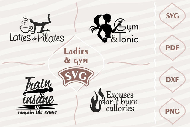 Ladies and gym SVG bundle SVG Digital Mojito 