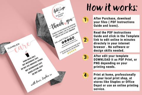 Lady Boss Tumbler Design Template Pink Agate 20oz Skinny Tumbler Sublimation TumblersByPhill 