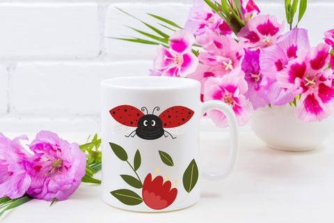 Lady Bug Clipart Bundle SVG dapiyupi store 
