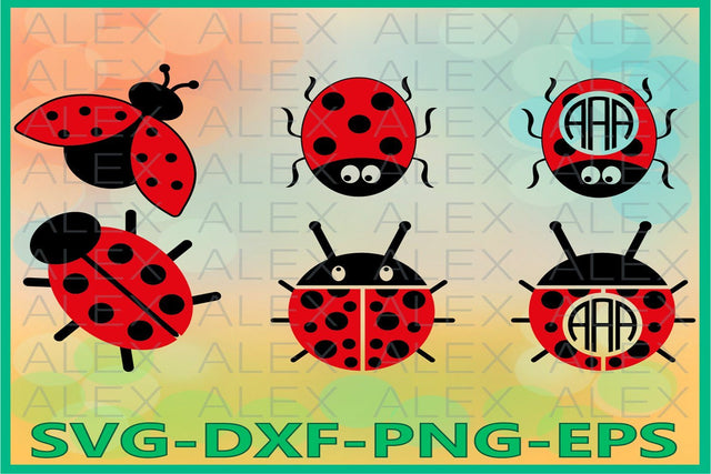 Ladybug Frame Svg SVG AlexSVGStudio 