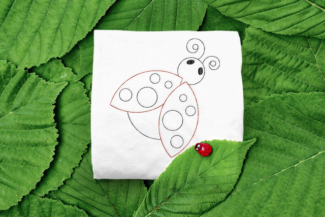 Ladybug Linework Embroidery Embroidery/Applique DESIGNS Designed by Geeks 