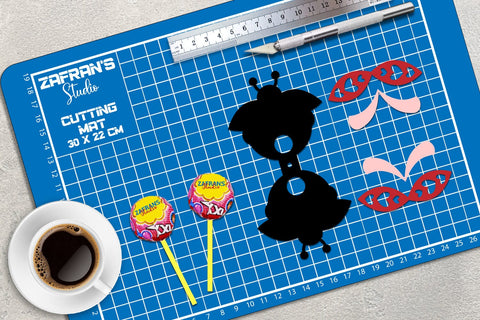 Ladybug Lollipop Holders - svg dxf eps ai png pdf 3D Paper zafrans studio 