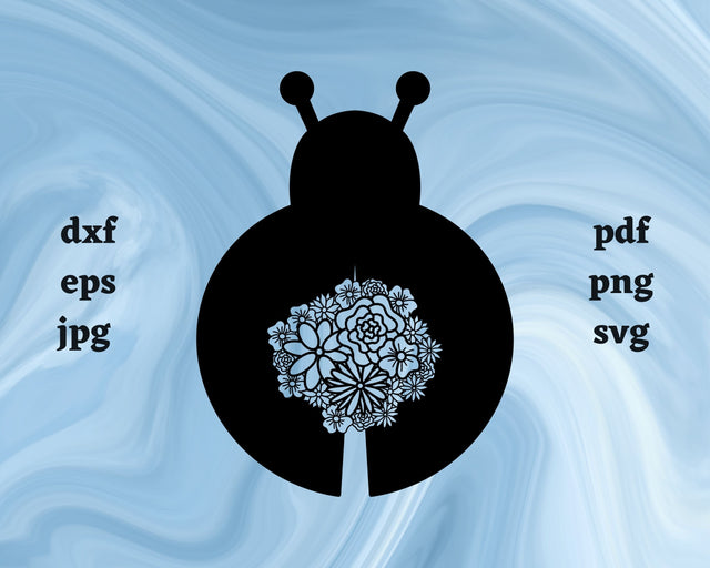 Ladybug Mandala SVG Cut File SVG Northern Light SVG 