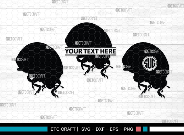 Ladybug Monogram, Ladybug Silhouette, Ladybug SVG, Beetle Svg, Bug Svg, Ladybird Svg, Insect Svg, SB00288 SVG ETC Craft 