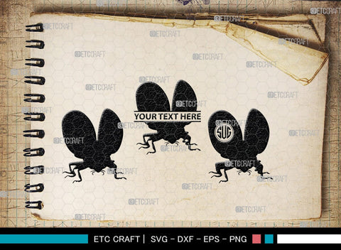 Ladybug Monogram, Ladybug Silhouette, Ladybug SVG, Beetle Svg, Bug Svg, Ladybird Svg, Insect Svg, SB00288 SVG ETC Craft 