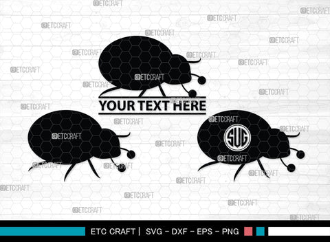 Ladybug Monogram, Ladybug Silhouette, Ladybug SVG, Beetle Svg, Bug Svg, Ladybird Svg, Insect Svg, SB00288 SVG ETC Craft 