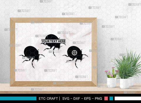 Ladybug Monogram, Ladybug Silhouette, Ladybug SVG, Beetle Svg, Bug Svg, Ladybird Svg, Insect Svg, SB00288 SVG ETC Craft 