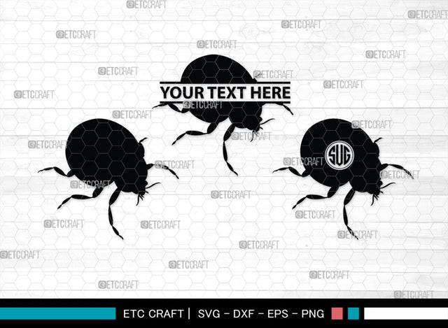 Ladybug Monogram, Ladybug Silhouette, Ladybug SVG, Beetle Svg, Bug Svg, Ladybird Svg, Insect Svg, SB00288 SVG ETC Craft 