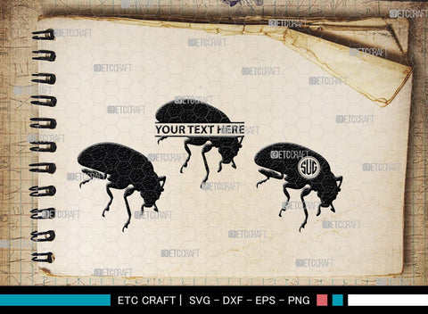 Ladybug Monogram, Ladybug Silhouette, Ladybug SVG, Beetle Svg, Bug Svg, Ladybird Svg, Insect Svg, SB00288 SVG ETC Craft 