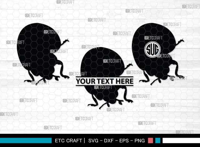 Ladybug Monogram, Ladybug Silhouette, Ladybug SVG, Beetle Svg, Bug Svg, Ladybird Svg, Insect Svg, SB00288 SVG ETC Craft 