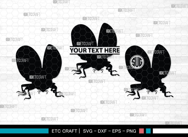 Ladybug Monogram, Ladybug Silhouette, Ladybug SVG, Beetle Svg, Bug Svg, Ladybird Svg, Insect Svg, SB00288 SVG ETC Craft 